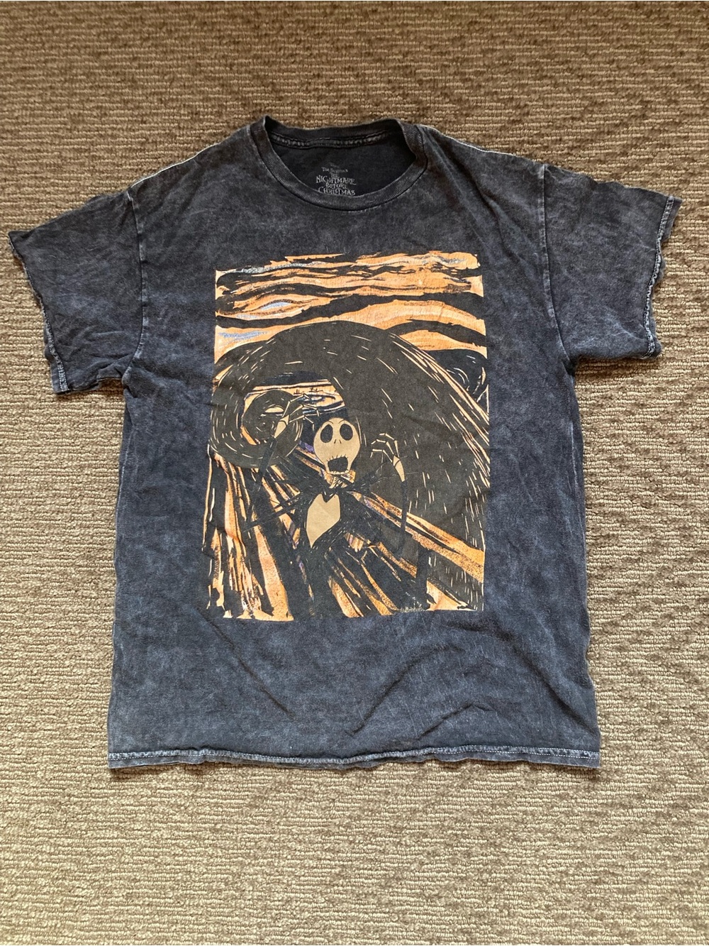 The Nightmare Before Christmas Shirt The Scream Painting Parody Jack Skellington